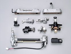 Seat locks, helmet hangers and other products